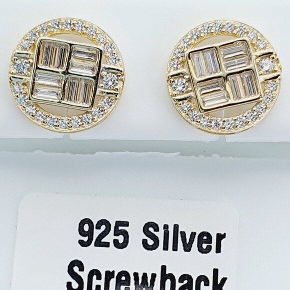 925 Sterling Silver Cubic Zirconia Earrings, U19254786 - Picture 7 of 10